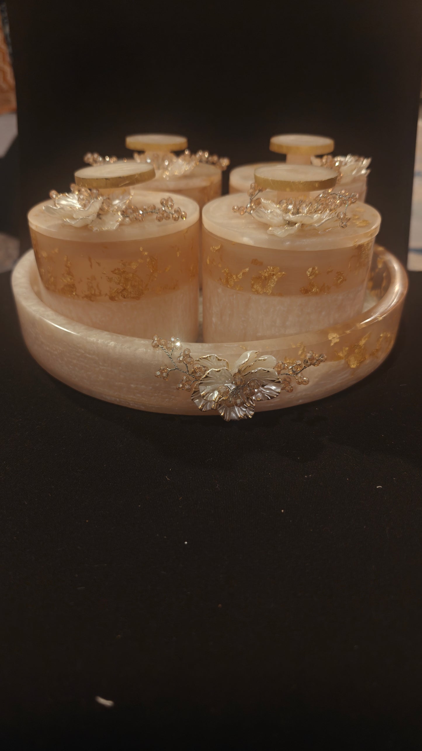 Resin jar set. Set of 4.