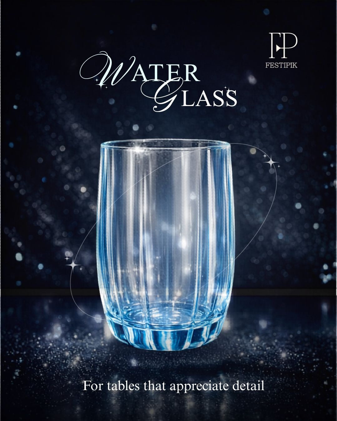 Water Glasses | Elegant Clear Glass Drinkware