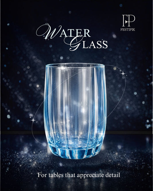 Water Glasses | Elegant Clear Glass Drinkware