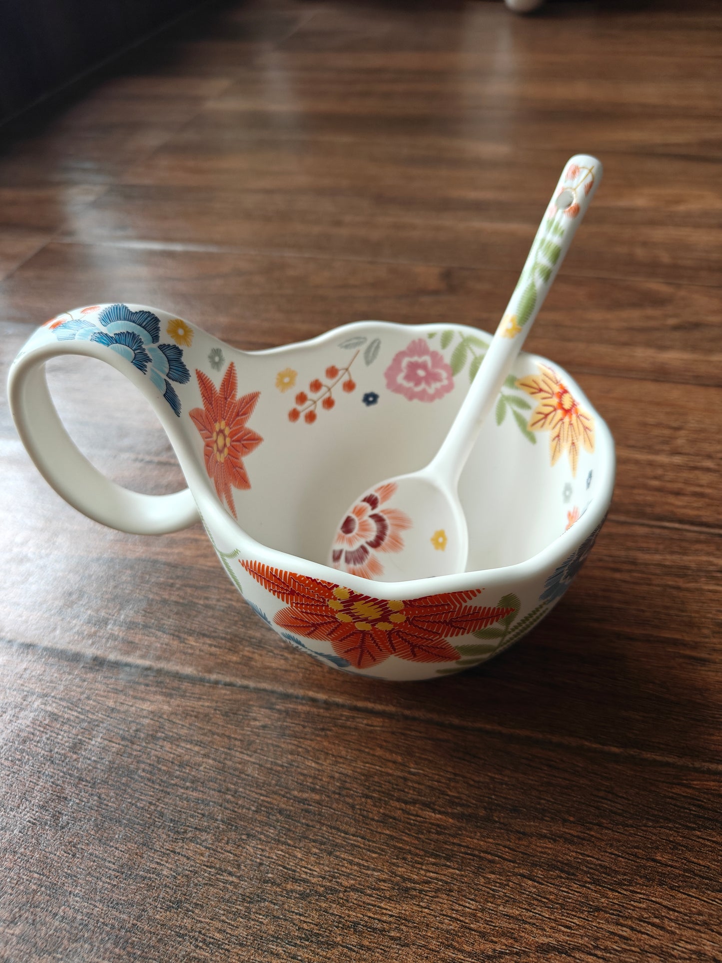 Soup Mug with Handle & Spoon | Printed Ceramic Mug