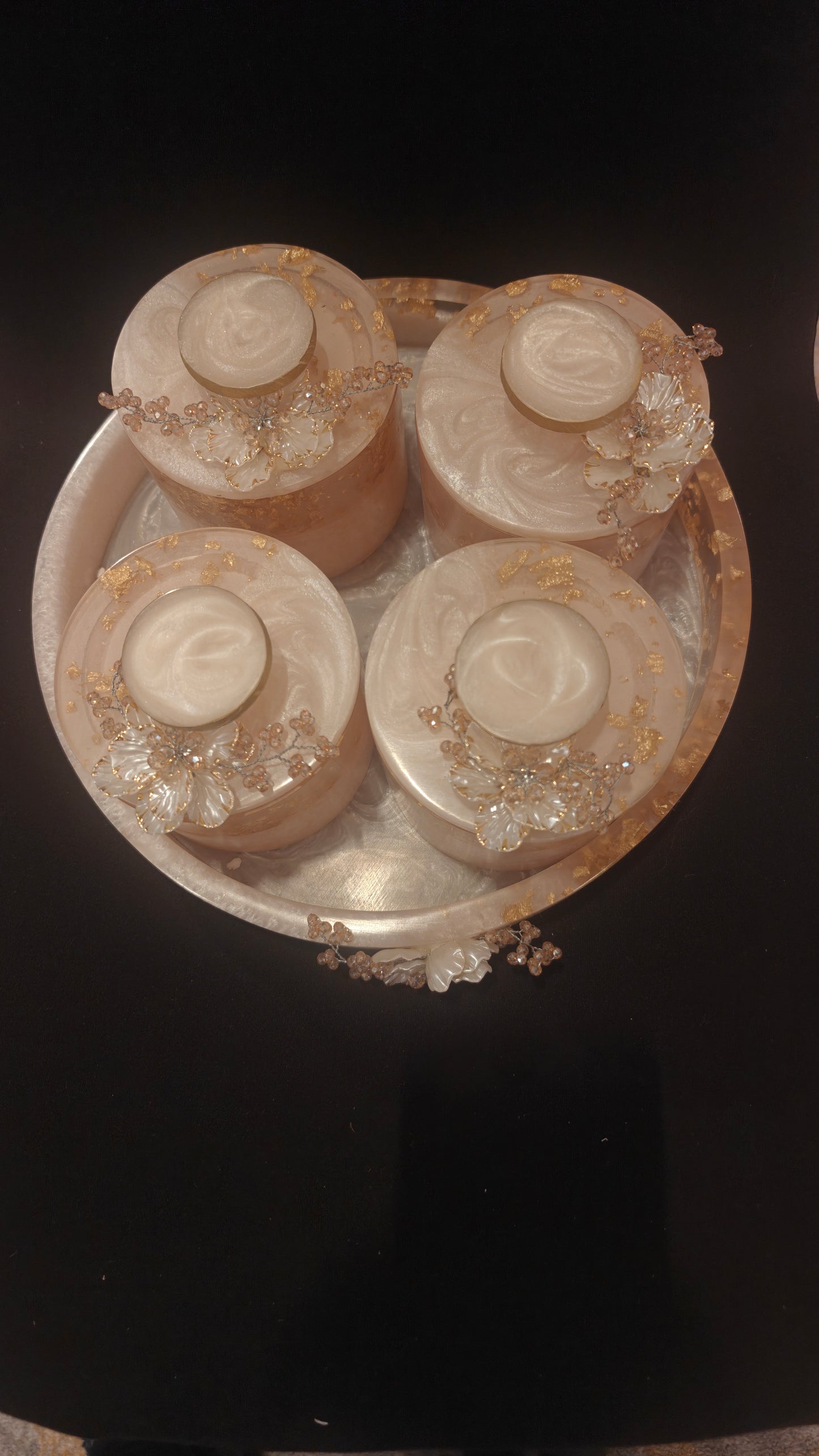 Resin jar set. Set of 4.