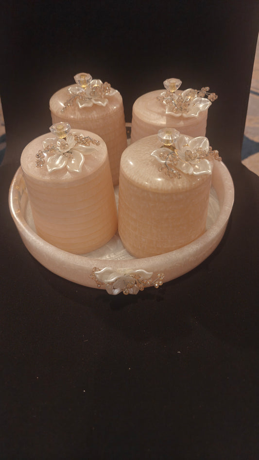 Resin jar sets. Set of 4