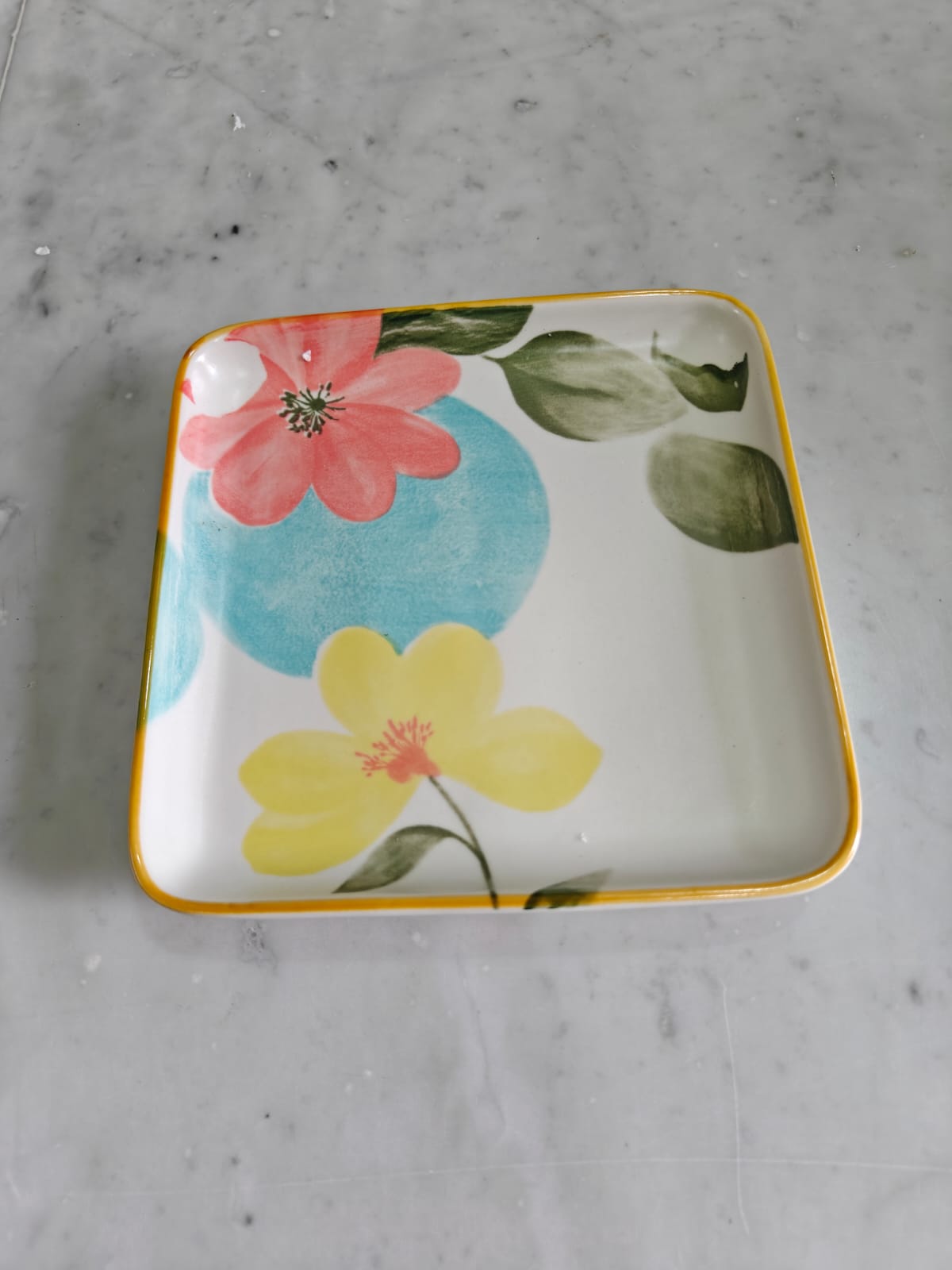 Ceramic square plates