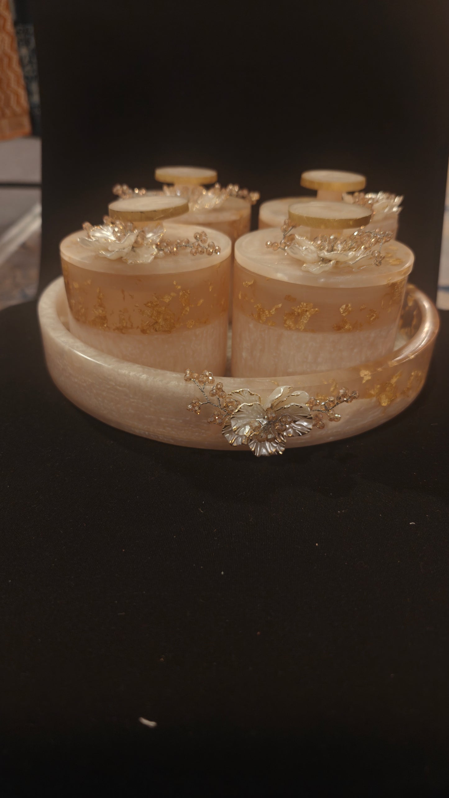 Resin jar set. Set of 4.