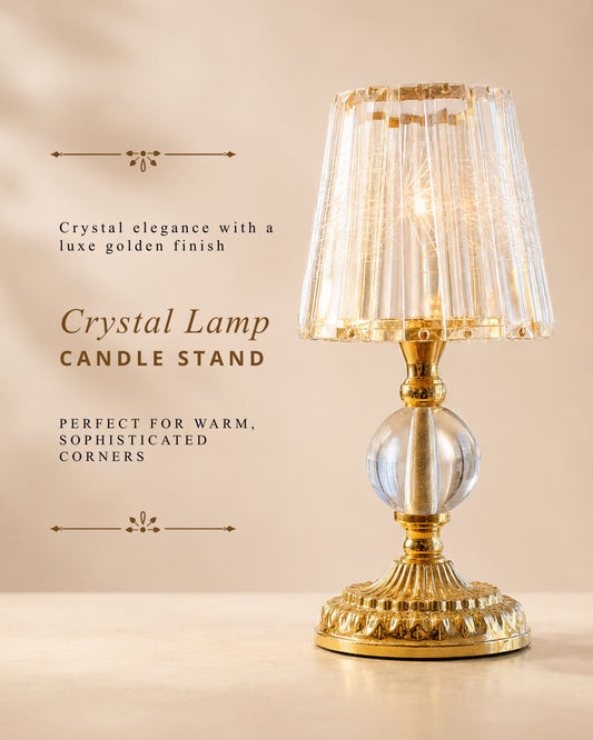 Regal Glow Gold Candle Stand