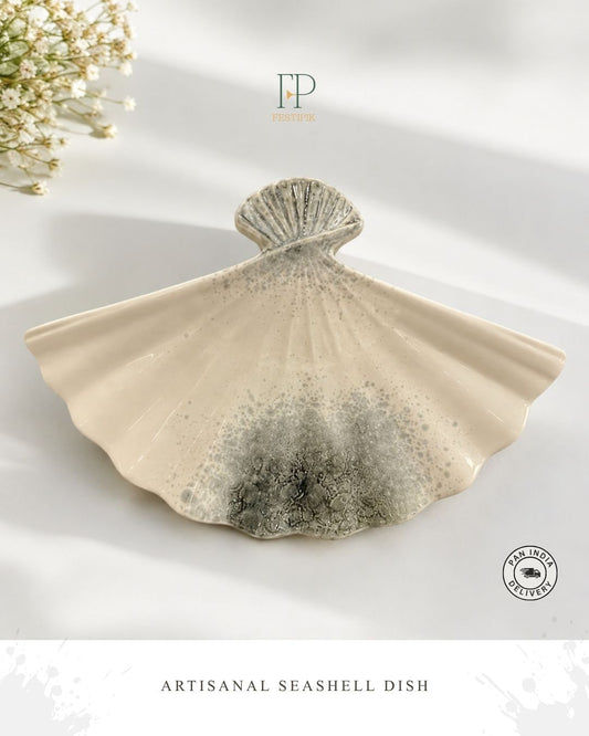 Artisanal Stoneware collection - Seashell Platter