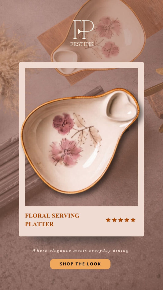 The Heartfelt Collection
Ceramic Heart-Shaped Platter