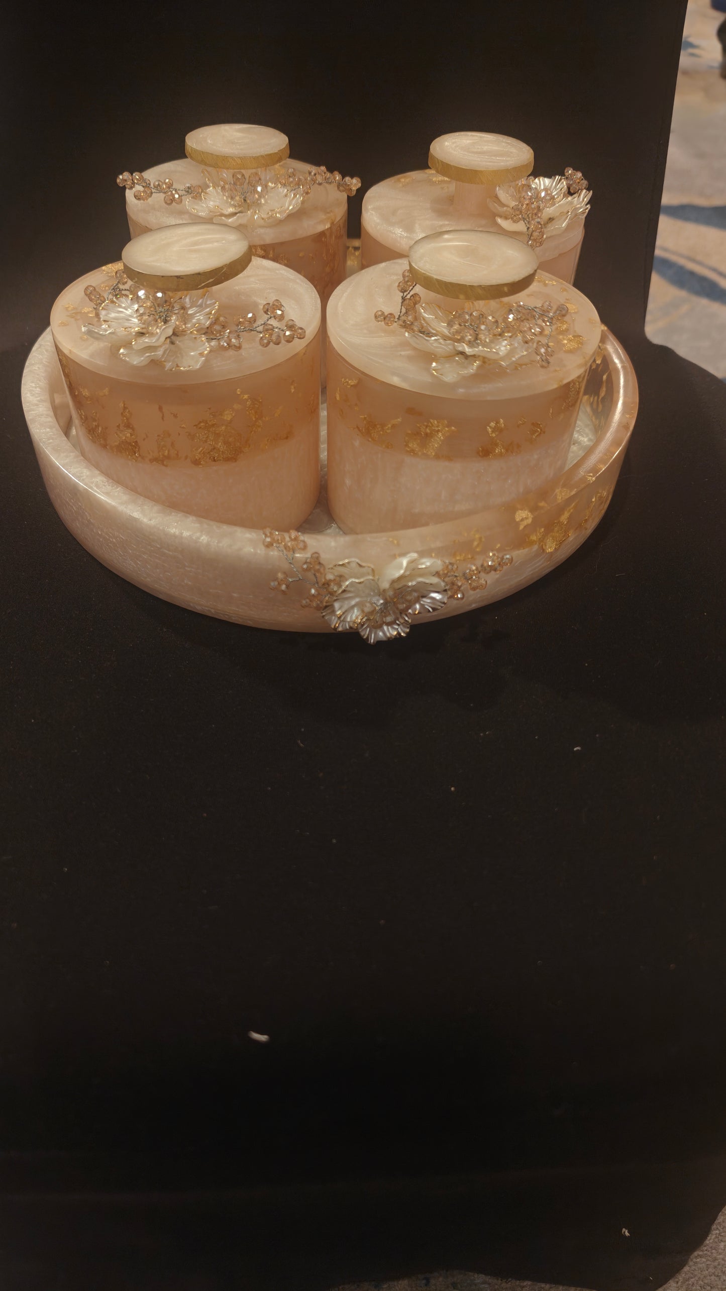Resin jar set. Set of 4.