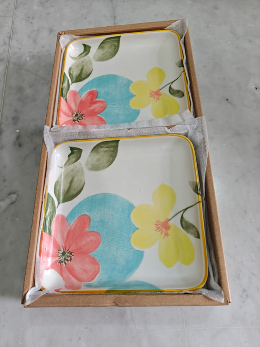 Ceramic square plates